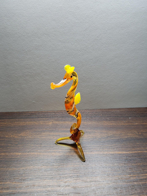 Seahorse Glass Animal Figurine