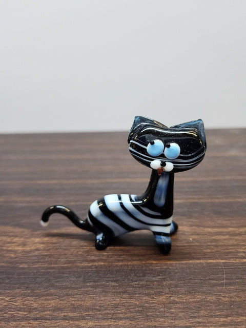 Cat Glass Animal Figurine