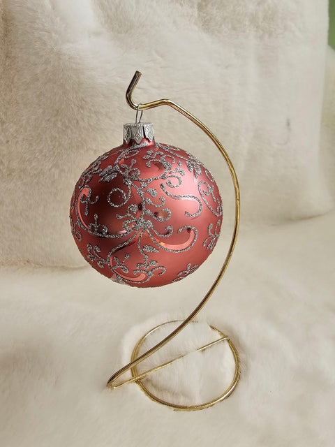 Pink Blown Glass Ornament - Pink Refractor