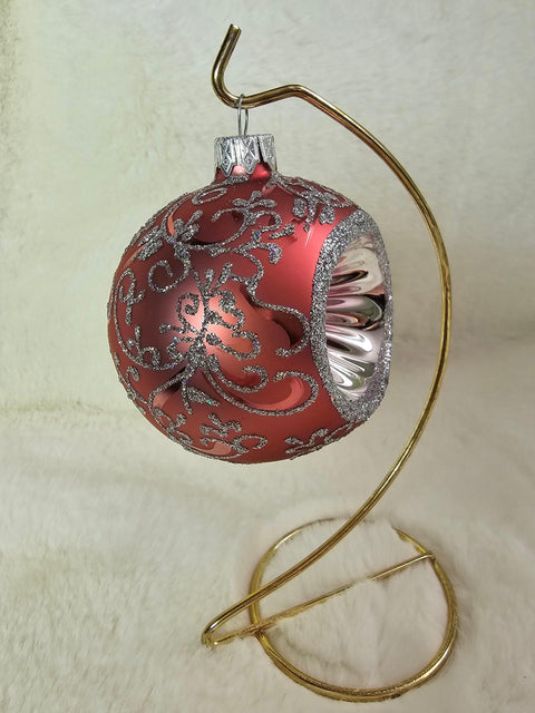 Pink Blown Glass Ornament - Pink Refractor