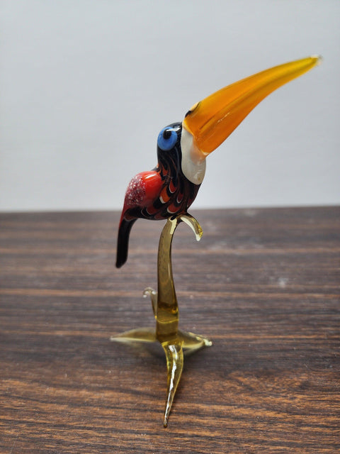 Tucan Glass Animal Figurine