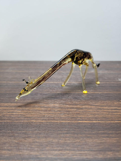 Giraffe Glass Animal Figurine