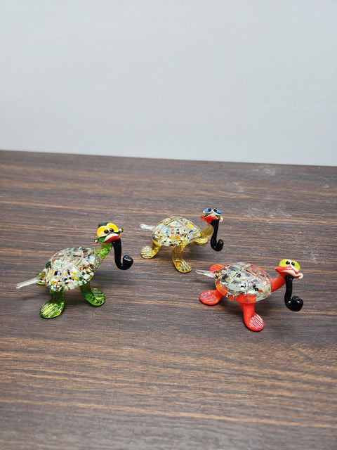 Turtle Glass Animal Figurine