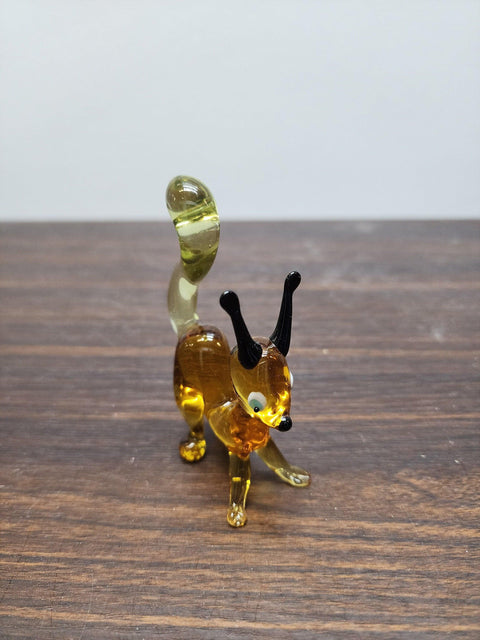 Squirrel Glass Animal Figurine