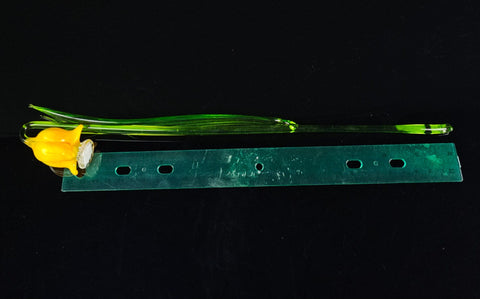 Yellow Glass Bellflower - Handcrafted Long Stem Flower