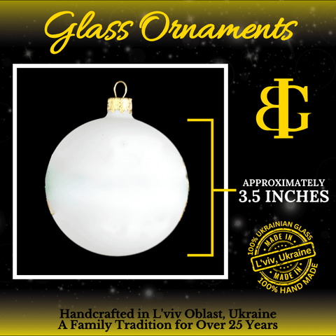 Silver Blown Glass Ornament - Silver Refractor Design