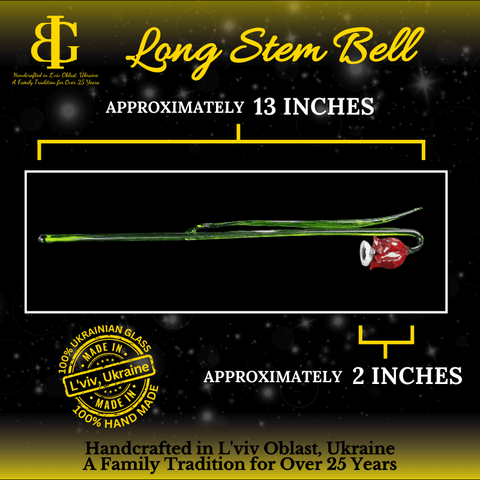 Yellow Glass Bellflower - Handcrafted Long Stem Flower